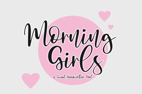 Discover Morning Girls: A Handwritten Font for Elegant Branding