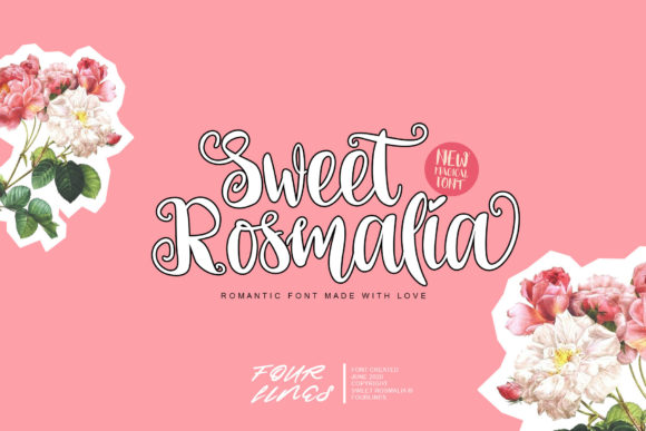 Discover Sweet Rosmalia: A Hand-Lettered Font for Elegant Design