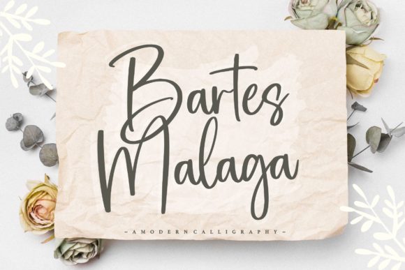 Elevate Your Brand with Bartes Malaga: A Premium Handwritten Font