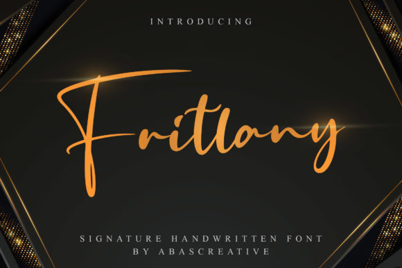 Elevate Your Brand with Fritlany: A Premium Handwritten Font