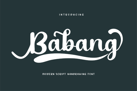Enhance Your Brand with Babang: A Stylish Handwritten Font