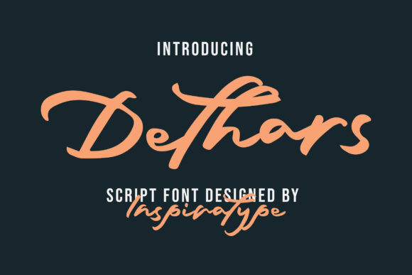 Enhance Your Brand with Dethars: A Handwritten Font