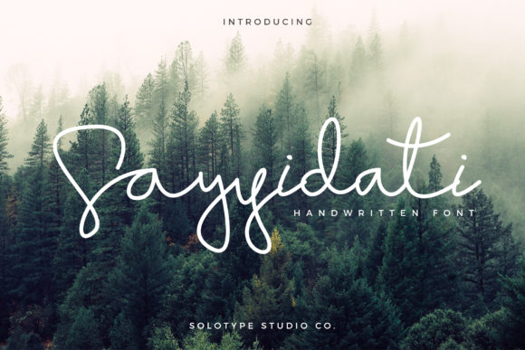 Enhance Your Brand with Sayyidati: A Versatile Handwritten Font