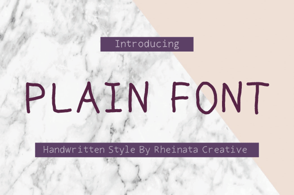 Enhancing Web Design with Plain: A Handwritten Font
