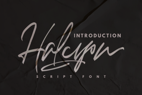 Halcyon: A Handwritten Font for Timeless Craft Creations