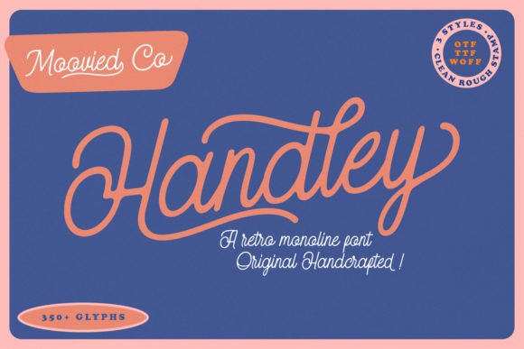 Handley: A Handwritten Font for Elegant Web Design
