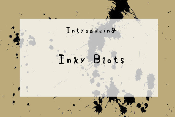 Inky Blots: A Quirky Handwritten Font for Creative Projects