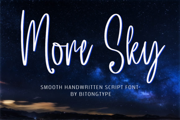 More Sky: Elevate Your Brand with a Premium Handwritten Font