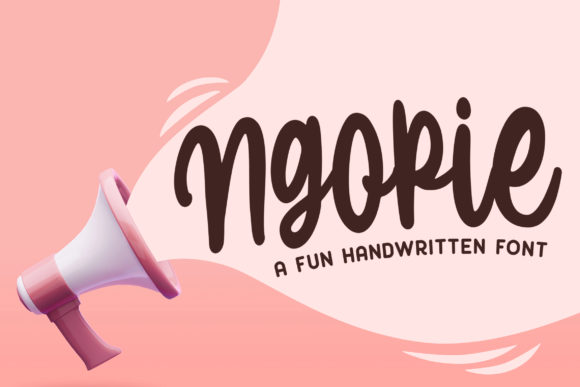 Ngopie: A Charming Handwritten Font for Creative Projects