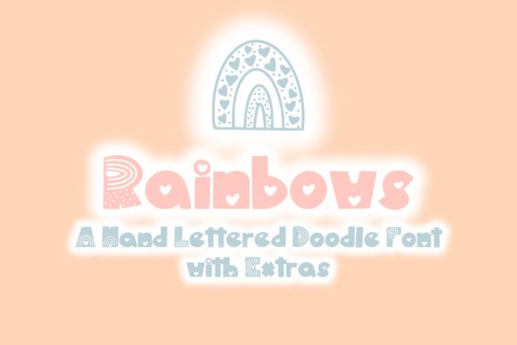 Rainbows: A Friendly Handwritten Font for Crafters