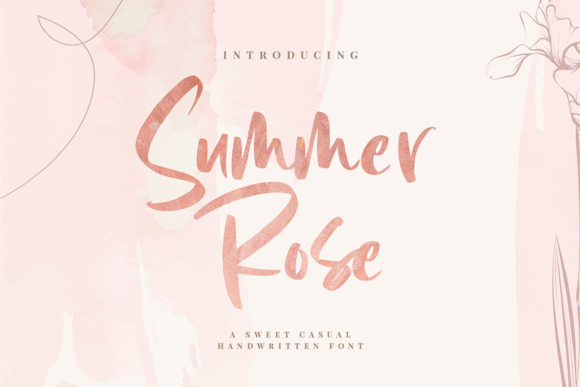 Summer Rose: A Handwritten Font for Editorial Charm