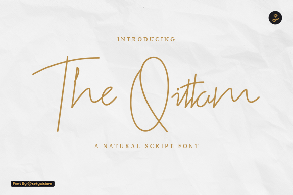 The Qittam: A Handwritten Font for Polished Branding