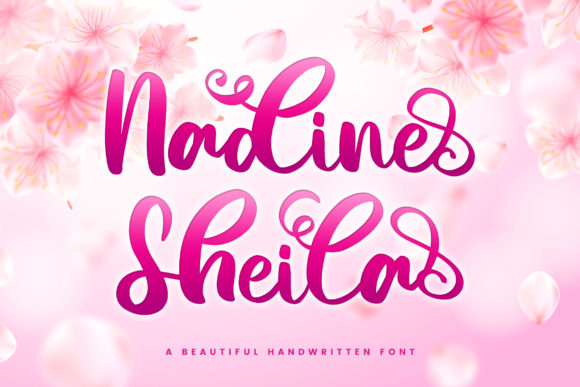 Transform Your Brand with Nadine Sheila Font